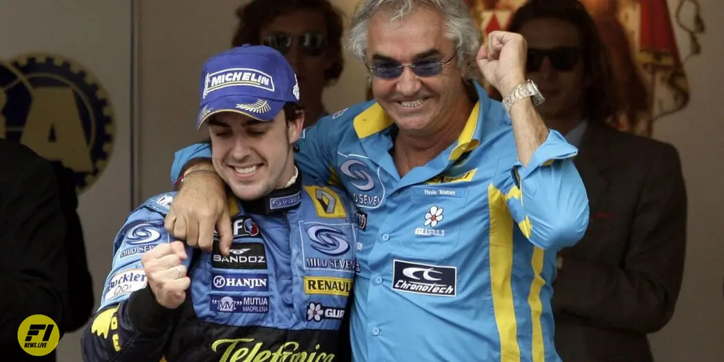 Flavio Briatore and Fernando Alonso