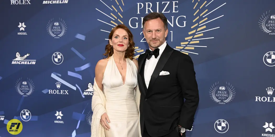 Christian Horner and his wife Geri Horner