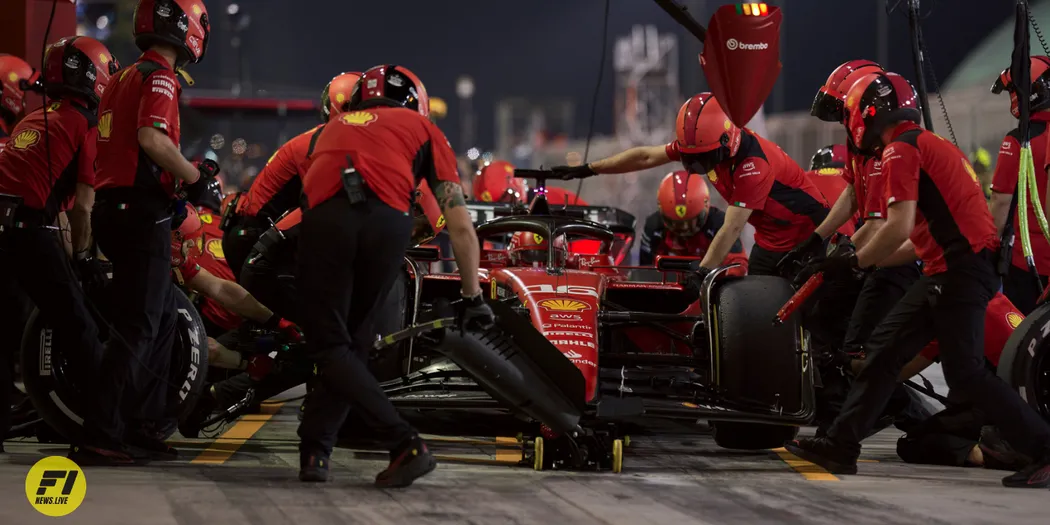 Carlos Sainz and Charles Leclerc during the 2023 Saudi Arabian Grand Prix: Credit-Ferrari