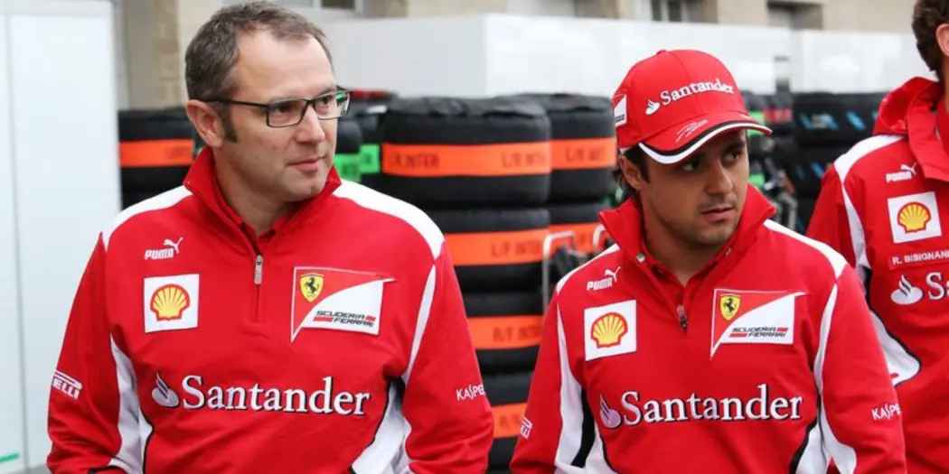 Stefano Domenicali and Felipe Massa