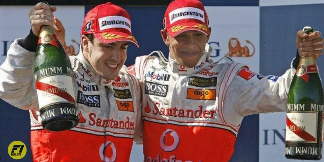 Fernando Alonso and Lewis Hamilton