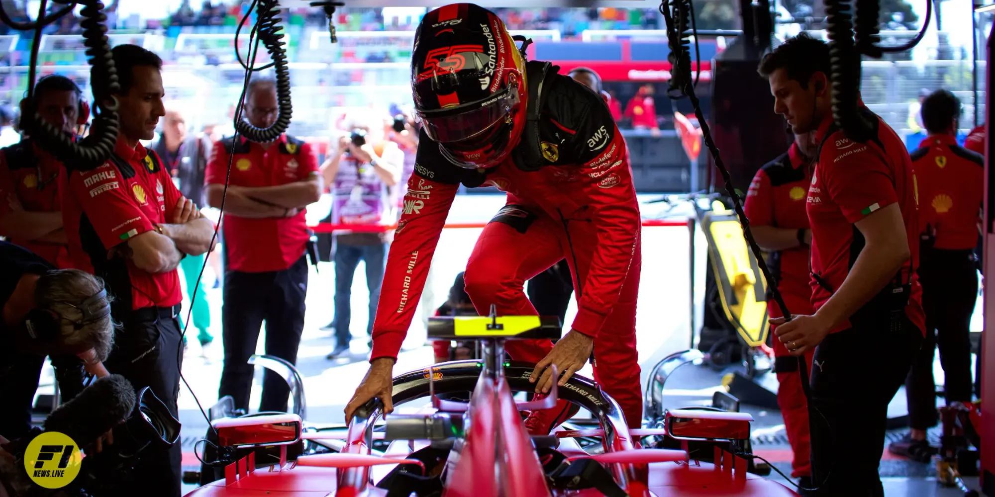 Carlos Sainz at the Azeirbajan Grand Prix-Credit: Ferrari 