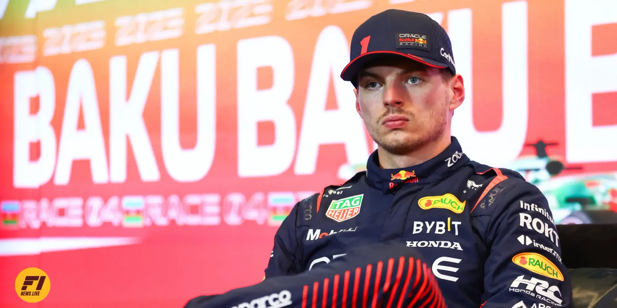 Max Verstappen after the Azerbaijan Grand Prix-Red Bull Content Pool 