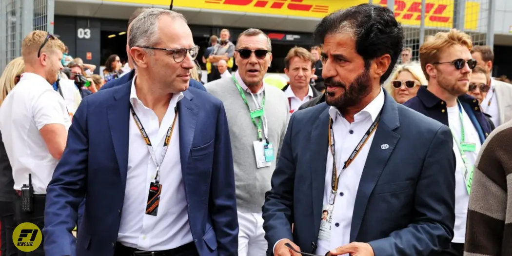 Stefano Domenicali and Mohammed ben Sulayem