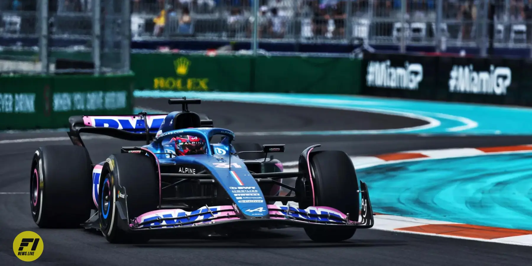 Esteban Ocon during the 2023 Miami Grand Prix