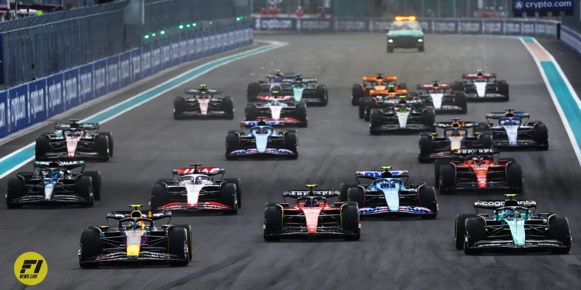 2023 Miami Grand Prix race start