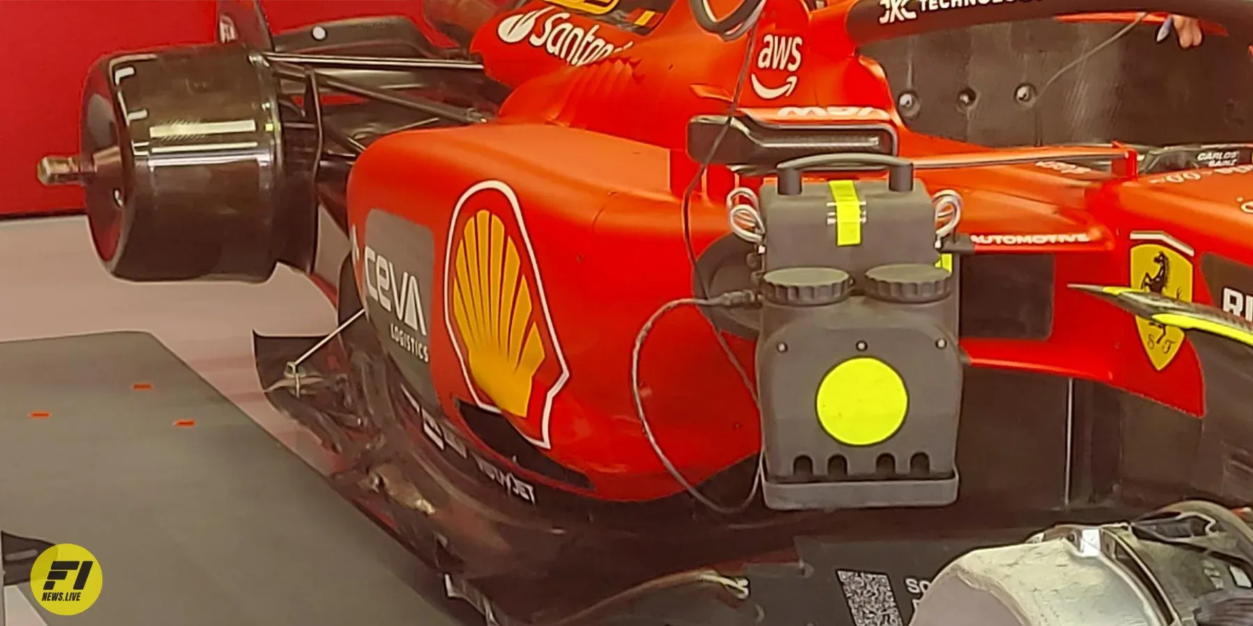 Ferrari's new design sidepods