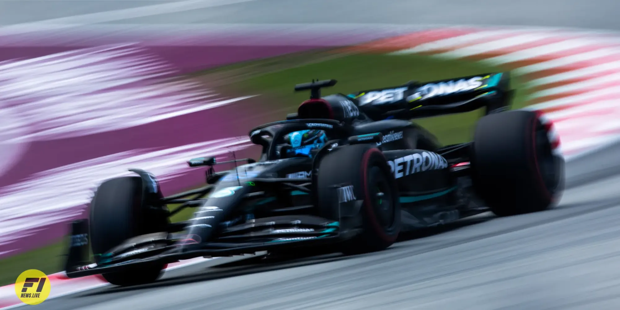 George Russell during free practice at the 2023 Spanish Grand Prix - LAT Images