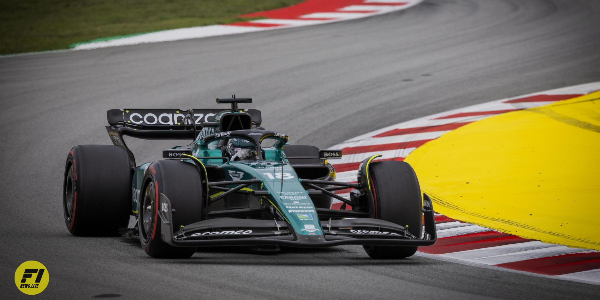 Lance Stroll at the Spanish Grand Prix-Credit: Aston Martin F1