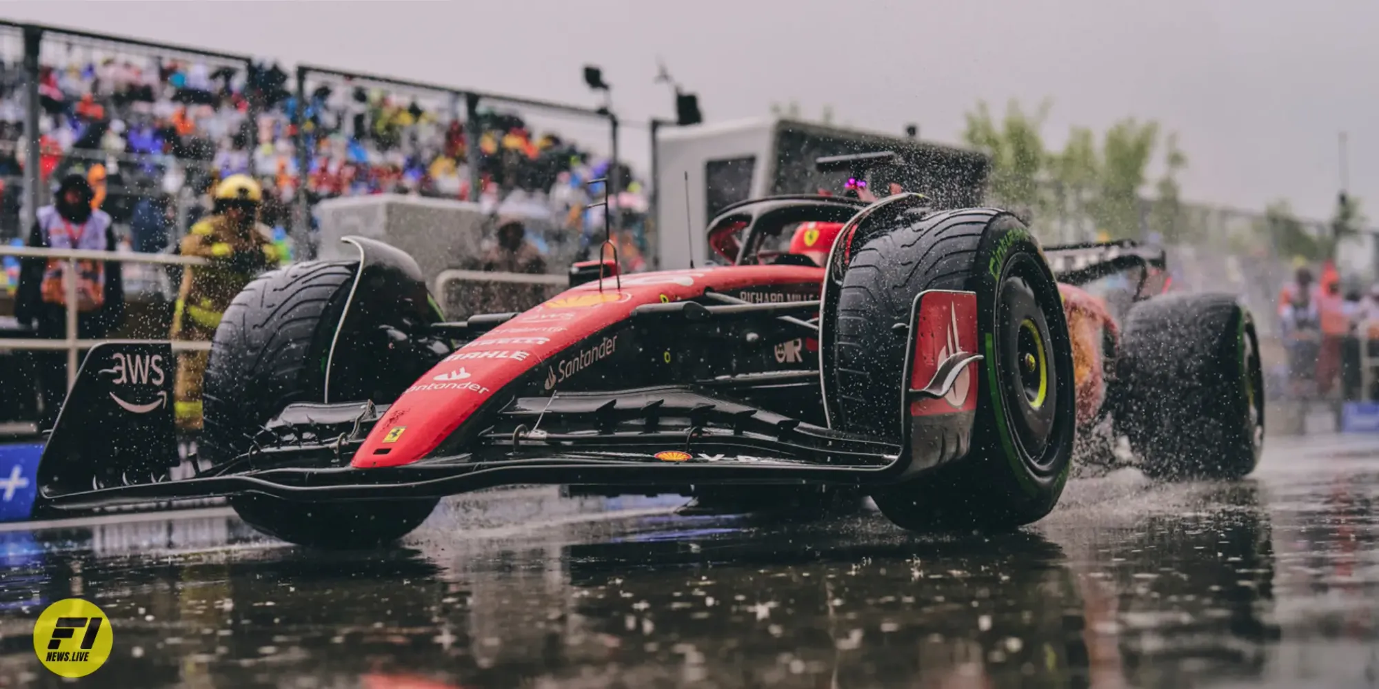 Charles Leclerc in the pitlane during the 2023 Canadian Grand Prix-Credit: Ferrari