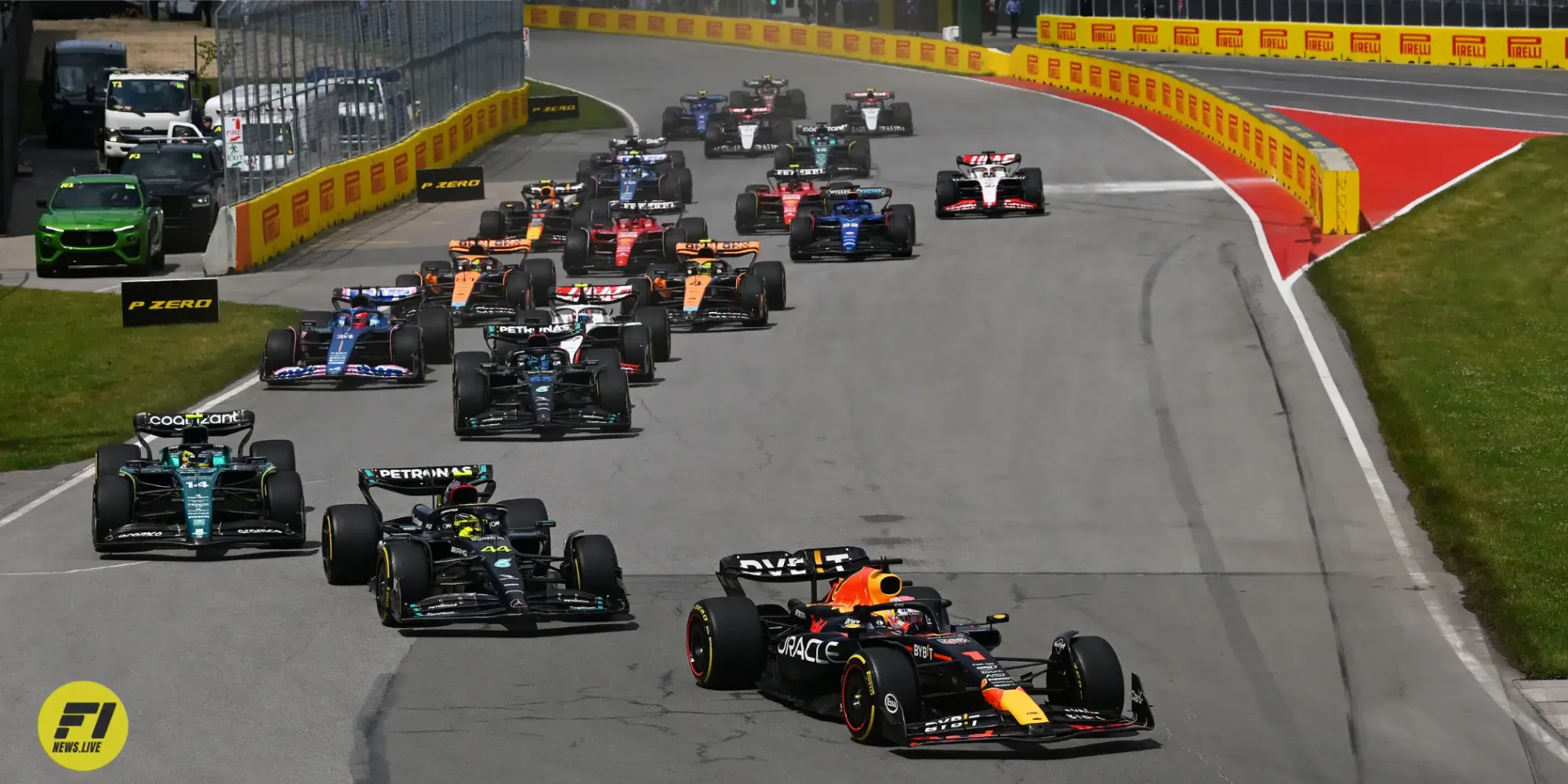 The start of the 2023 Canadian Grand Prix-Red Bull Content Pool