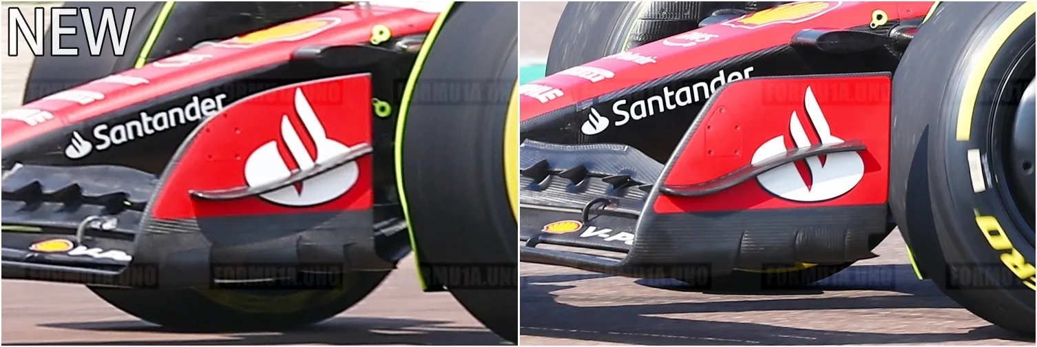 SF-23 comparison of the endplate-Credit: formu1a.uno