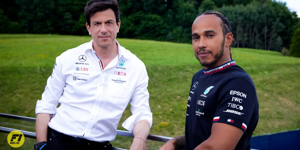 Toto Wolff and Lewis Hamilton