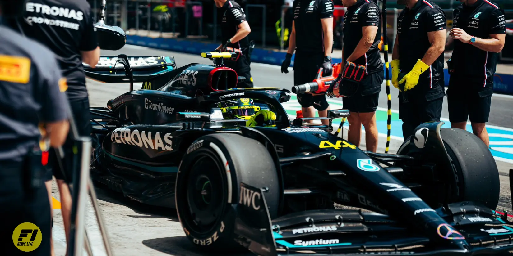 Lewis Hamilton  in FP1 at the 2023 Austrian GP-Credit: Mercedes