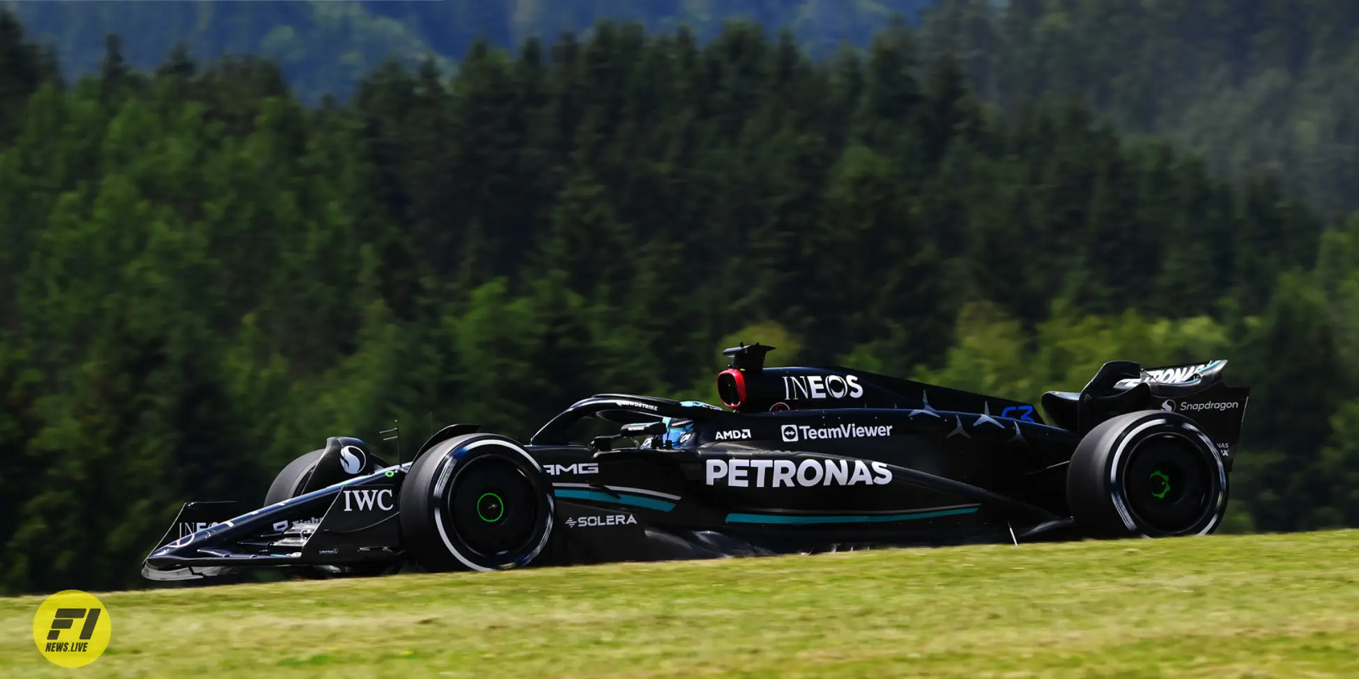 George Russell during qualifying at the 2023 Austrian Grand Prix-Credit: Mercedes 