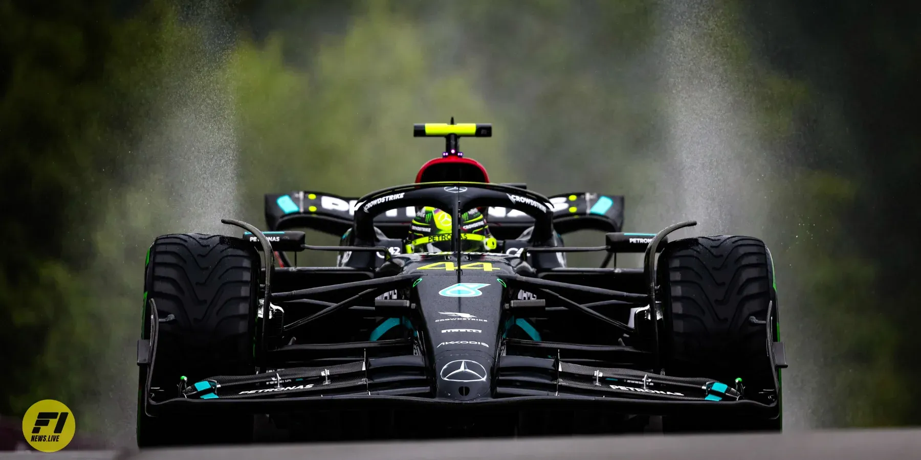 Lewis Hamilton during the free practice of the Belgian Grand Prix 2023