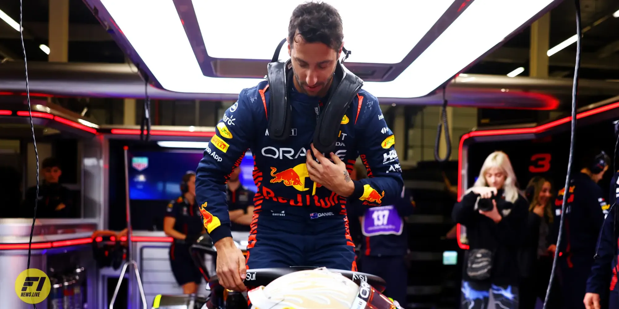 Daniel Ricciardo in Silverstone during a private test-Red Bull Content Pool