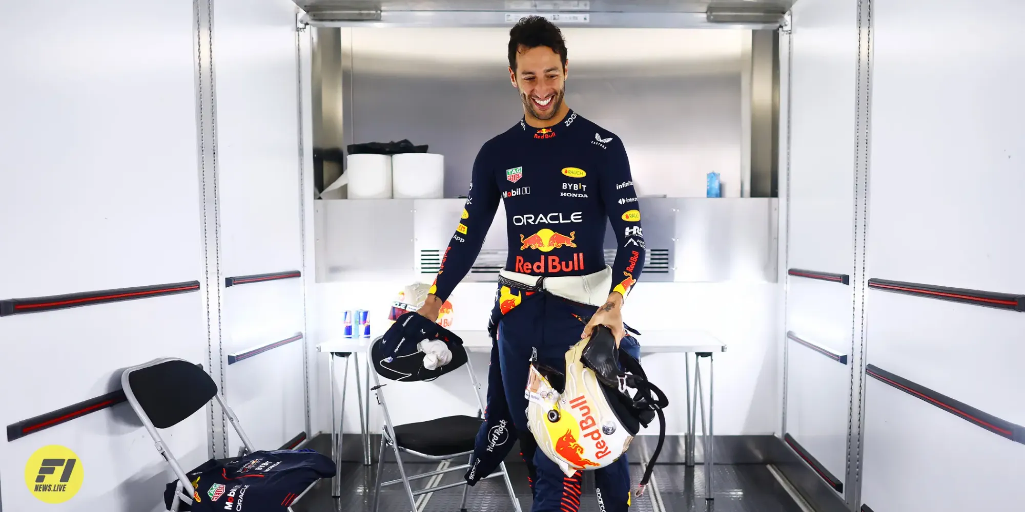 Daniel Ricciardo in Silverstone during a private test-Red Bull Content Pool