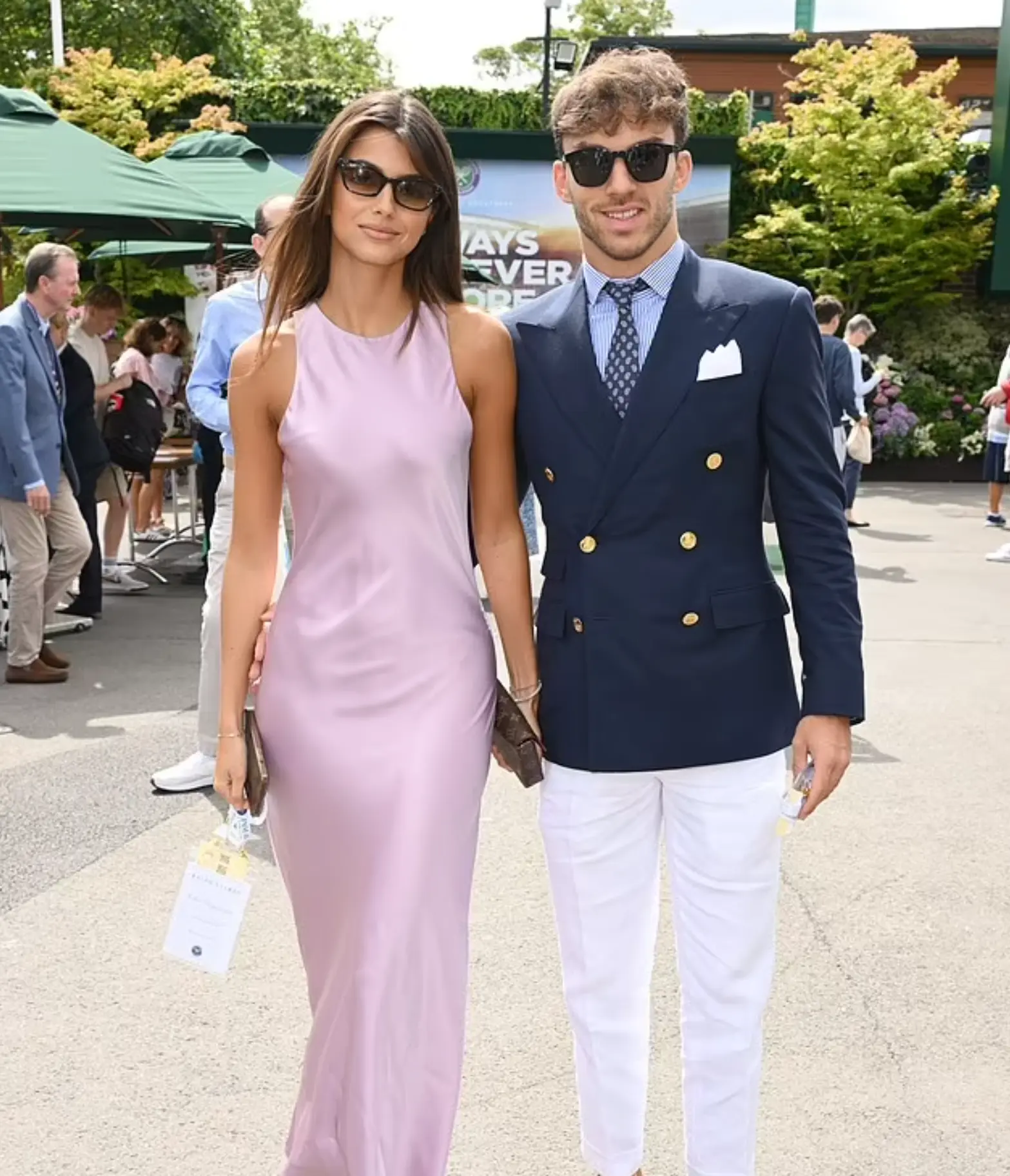 Francisca “Kika” Cerqueira Gomes and Pierre Gasly 