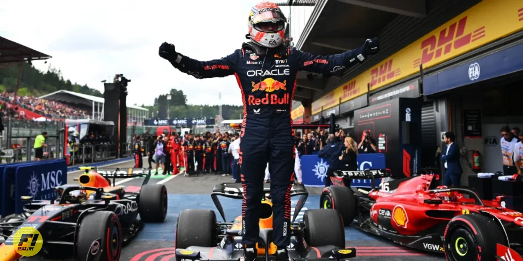 Max Verstappen winning the Belgian Grand Prix 2023