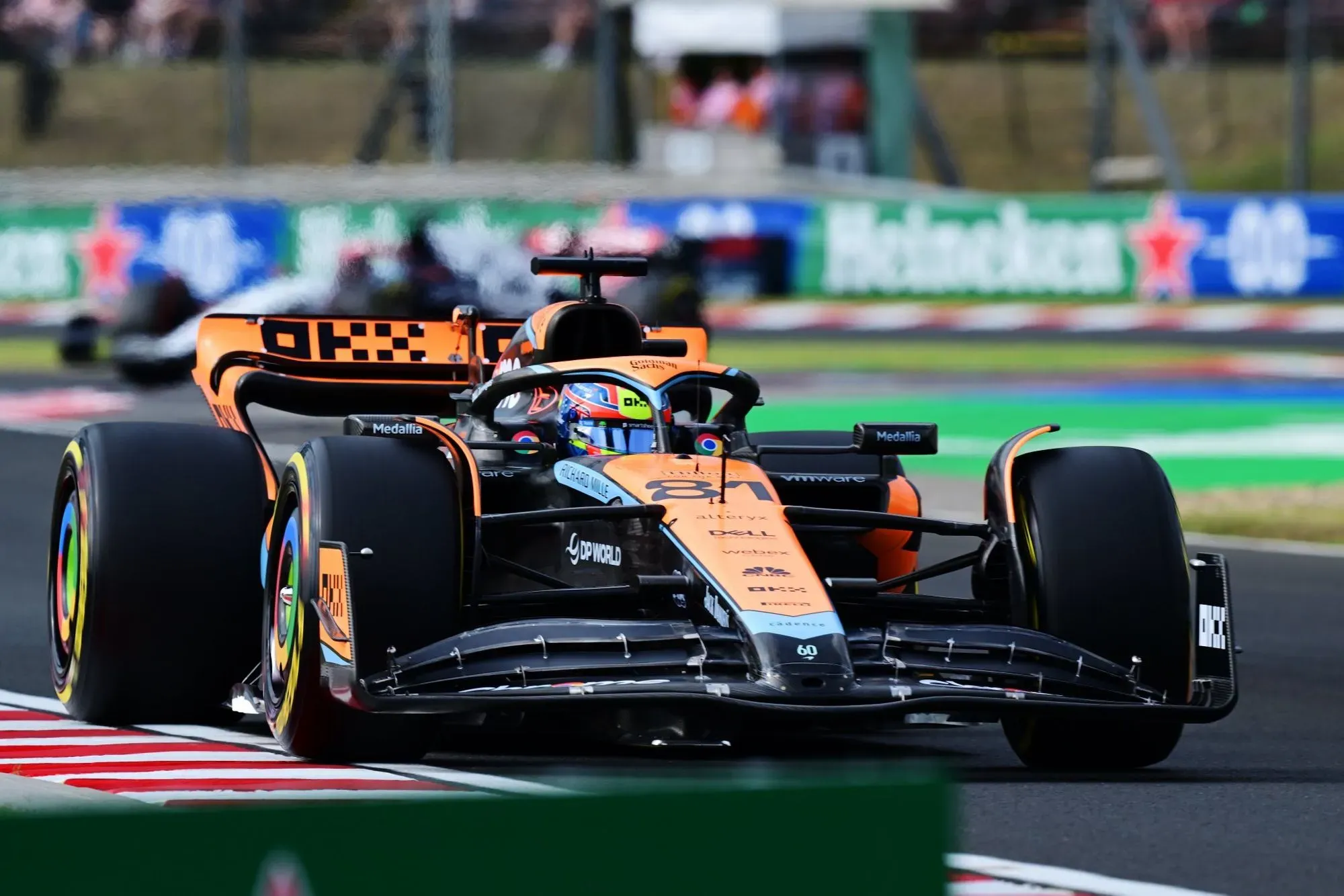 Oscar Piastri at the 2023 Hungarian Grand Prix - Credit: McLarenF1