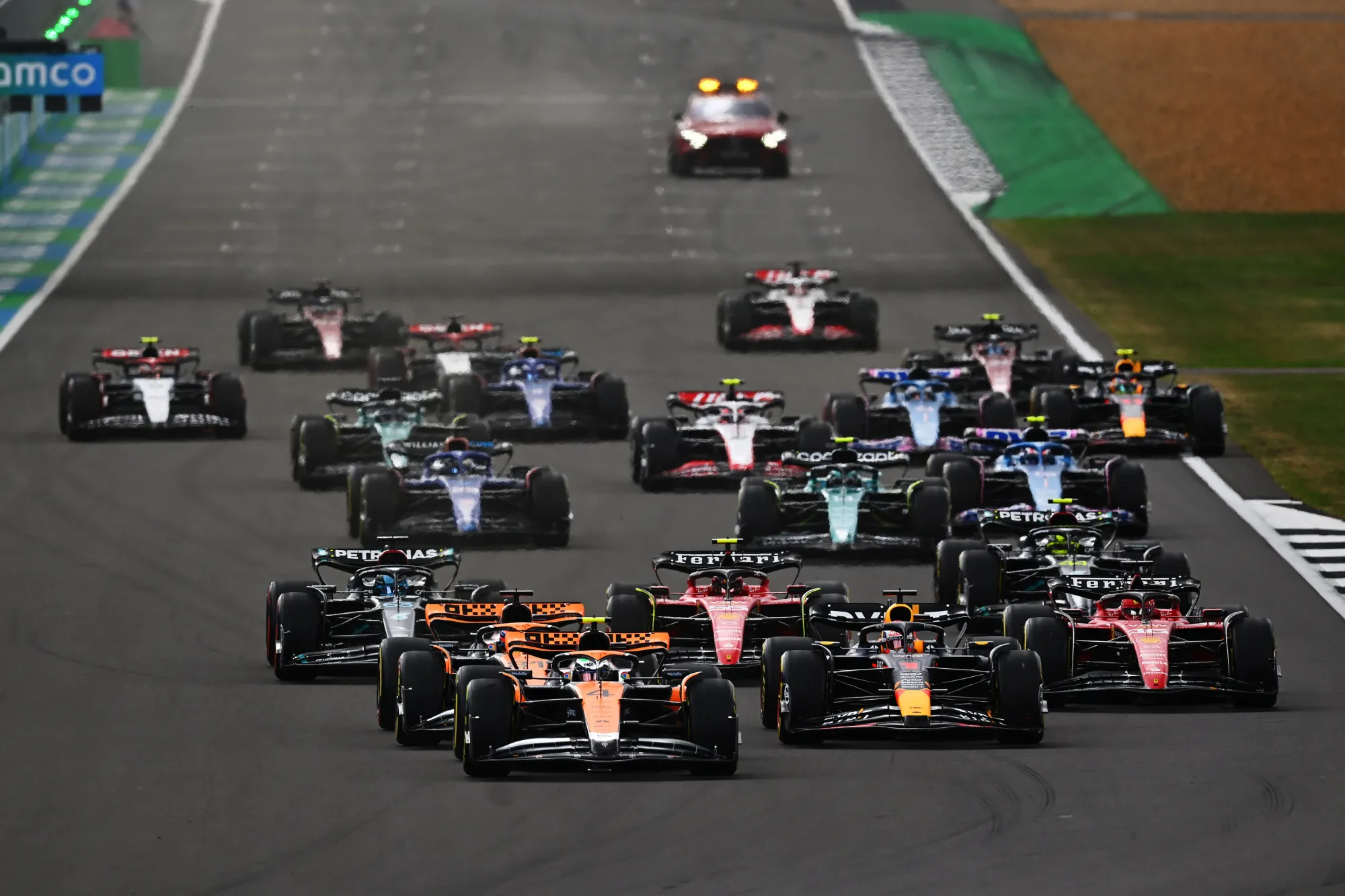 Start of the 2023 British Grand Prix-Red Bull Content Pool 