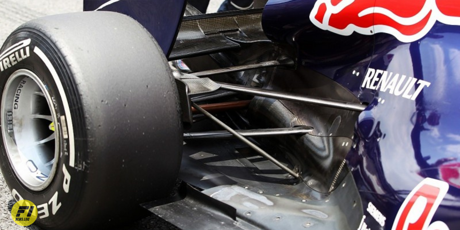 Blown diffuser on the Red Bull car 