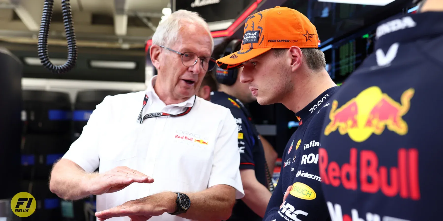 Helmut Marko and Max Verstappen