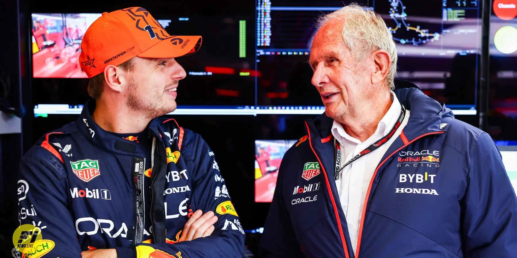 Max Verstappen and Helmut Marko