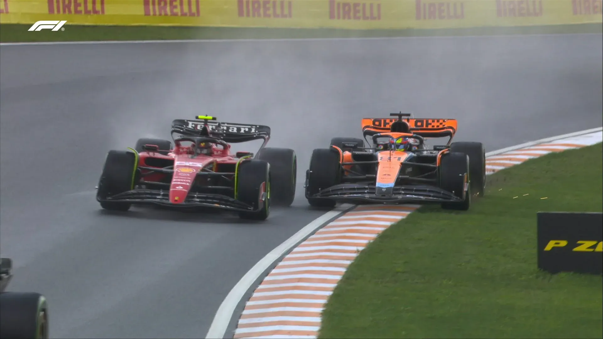 Carlos Sainz and Oscar Piastri  in Q3 at the 2023 Dutch Grand Prix-Credit: F1