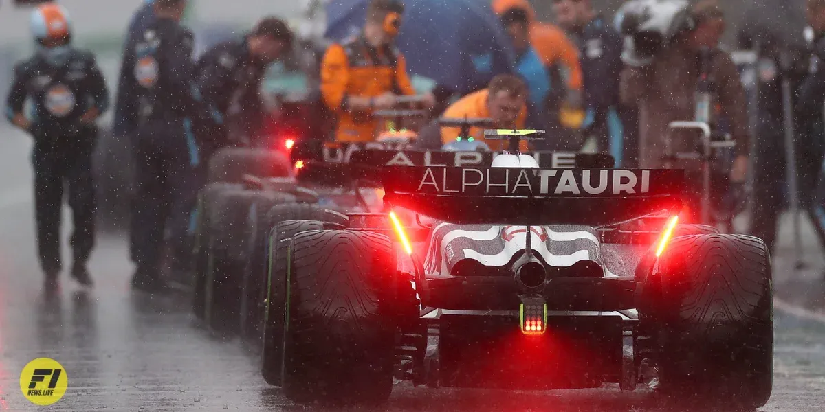 Traffic in the pit lane during Dutch GP 2023