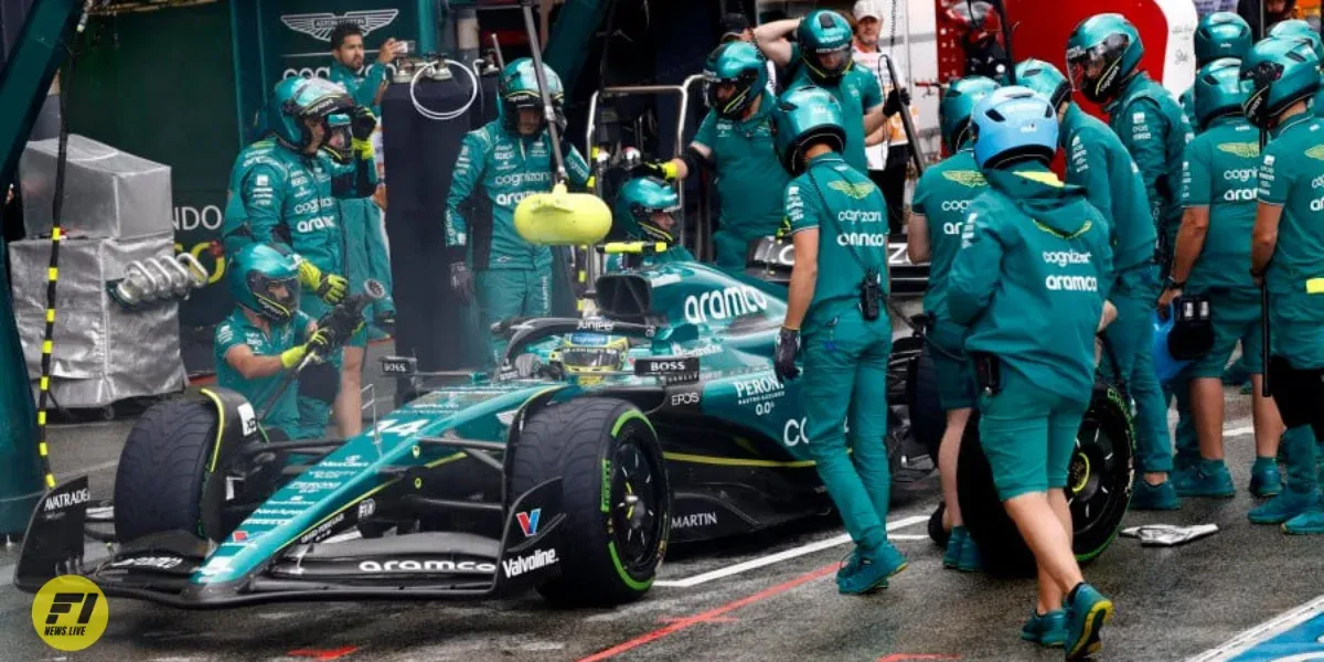 Fernando Alonso in the pit during Dutch GP 2023