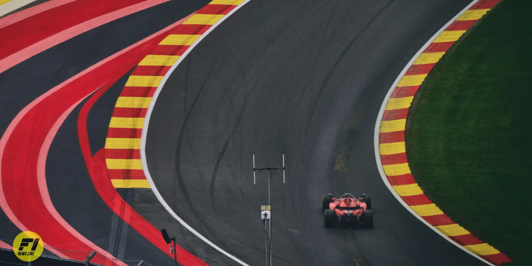 Ferrari car during Belgian GP 2023