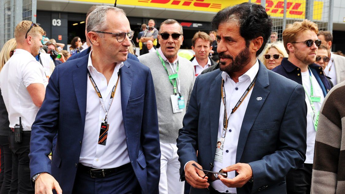 Stefano Domenicali CEO of F1 and Mohammed ben Sulayem FIA President