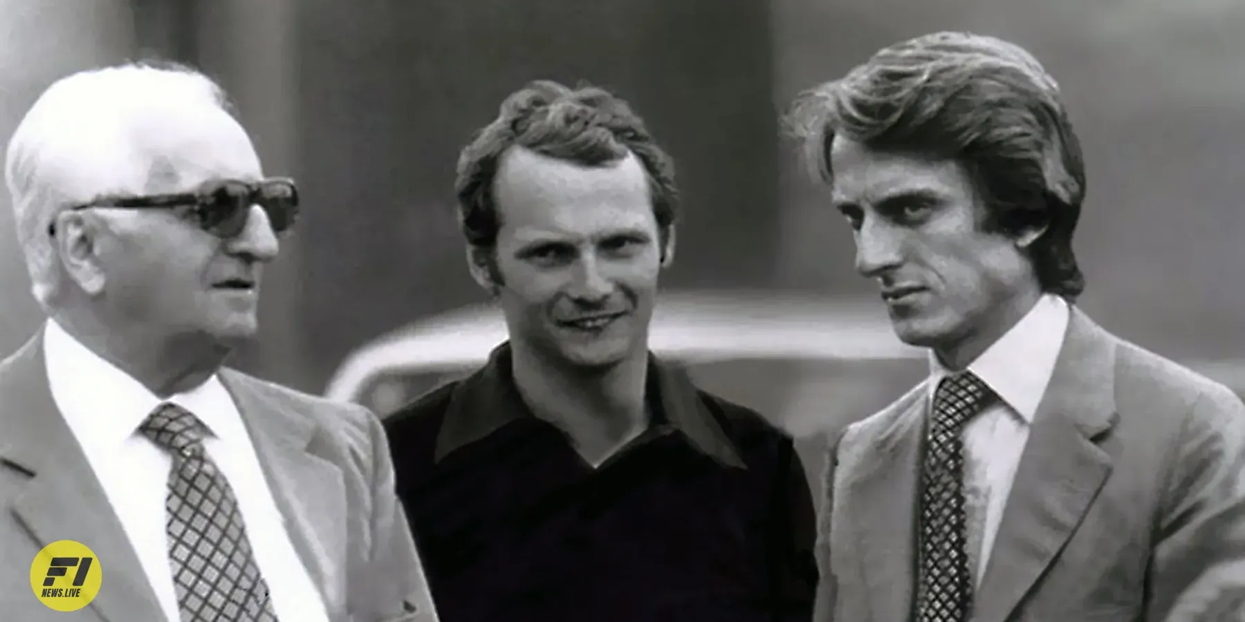 Enzo Ferrari, Niki Lauda and Luca di Montezemolo