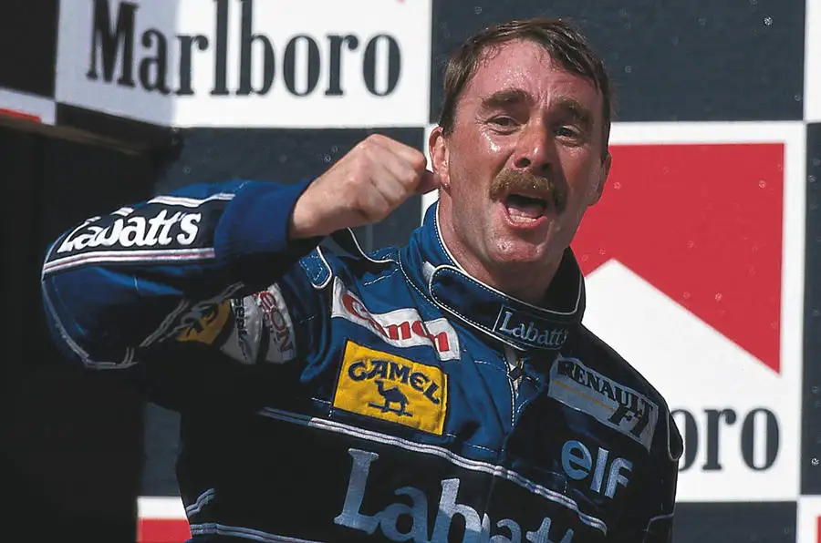 Nigel Mansell upon securing the championship at the 1992 Hungarian Grand Prix