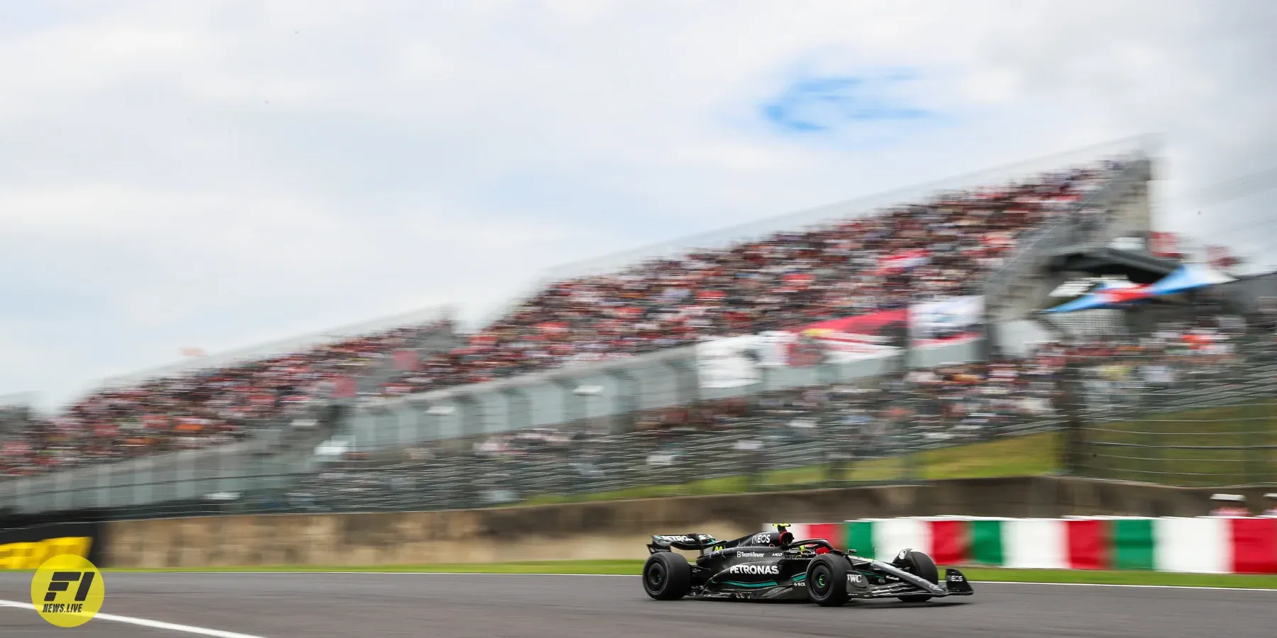 Lewis Hamilton during Japanese GP 2023 free practice