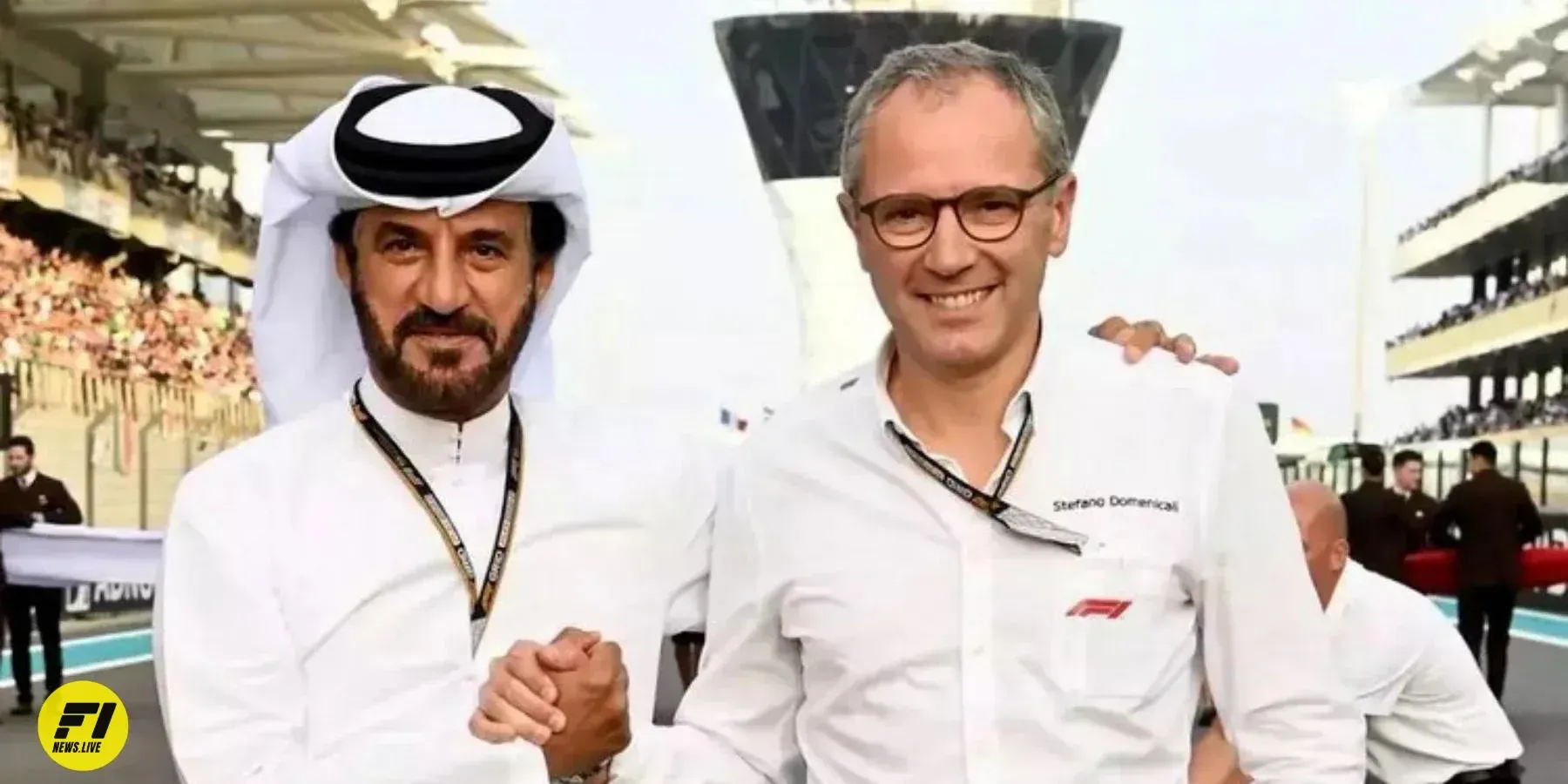 Stefano Domenicali and Mohammed Ben Sulayem