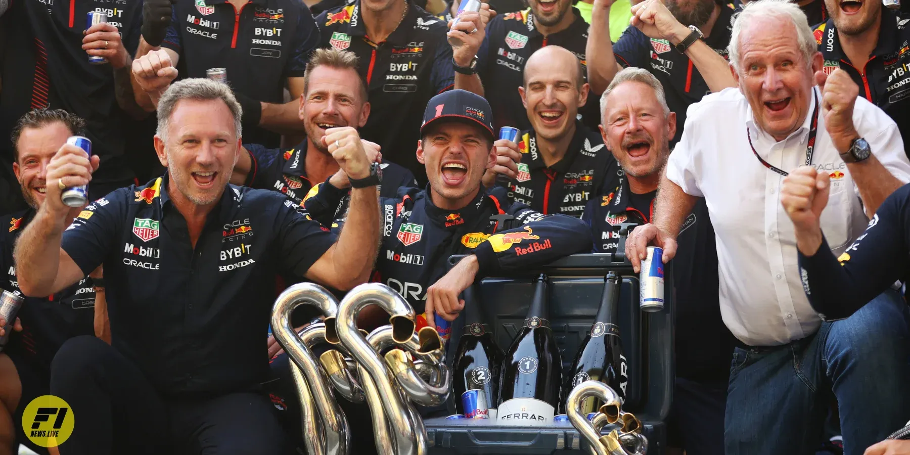 Red Bull celebrating win