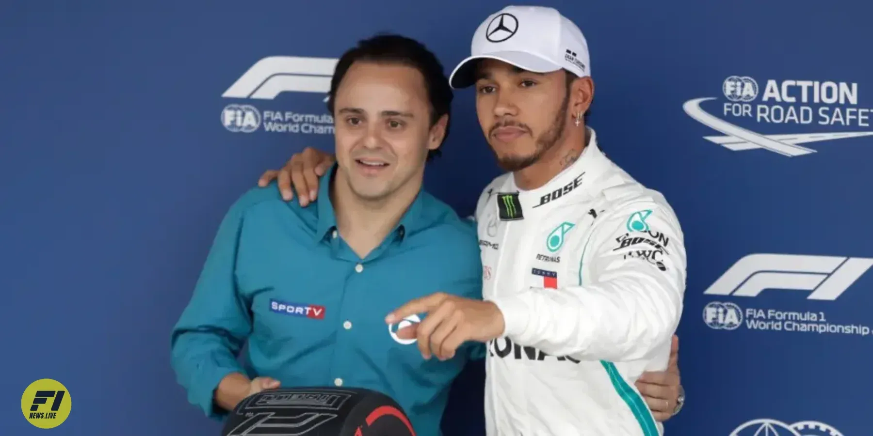 Felipe Massa and Lewis Hamilton