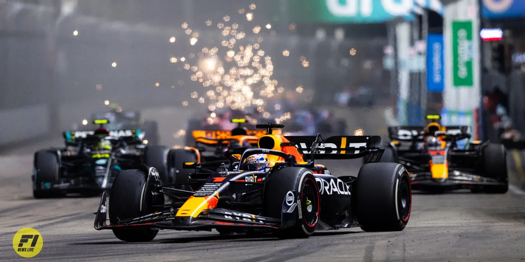 Max Verstappen during Singapore GP 2023