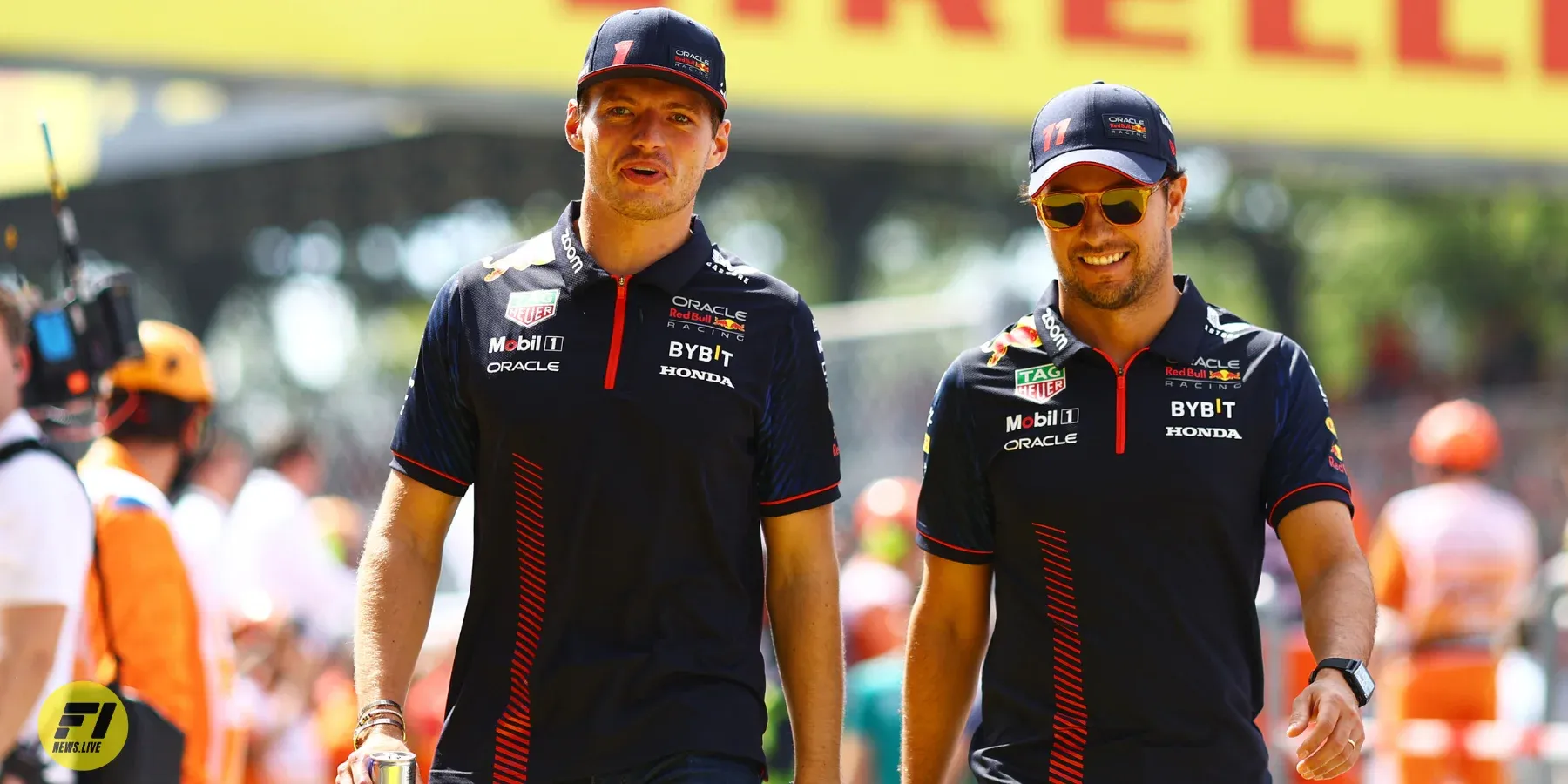 Max Verstappen and Sergio Perez