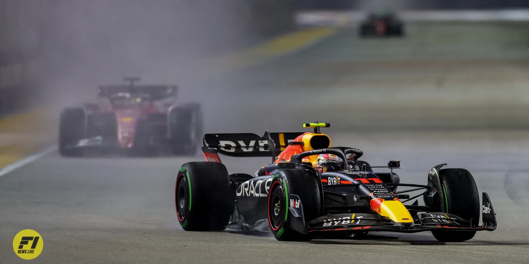 Sergio Perez during Singapore GP 2022