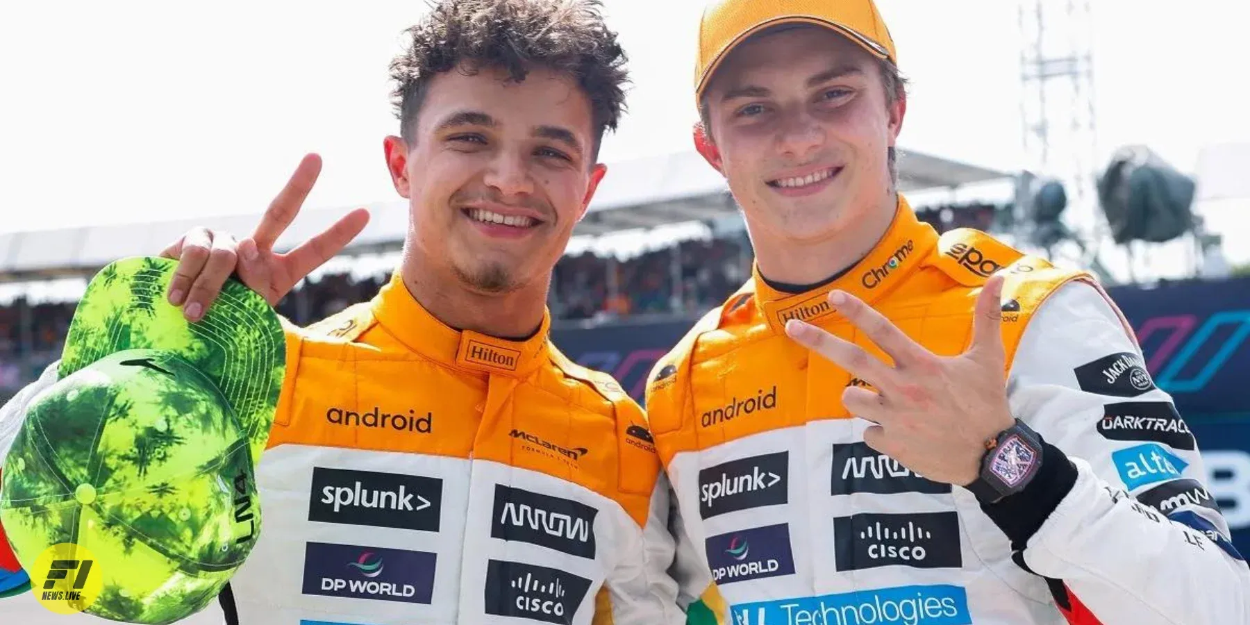 Lando Norris and Oscar Piastri