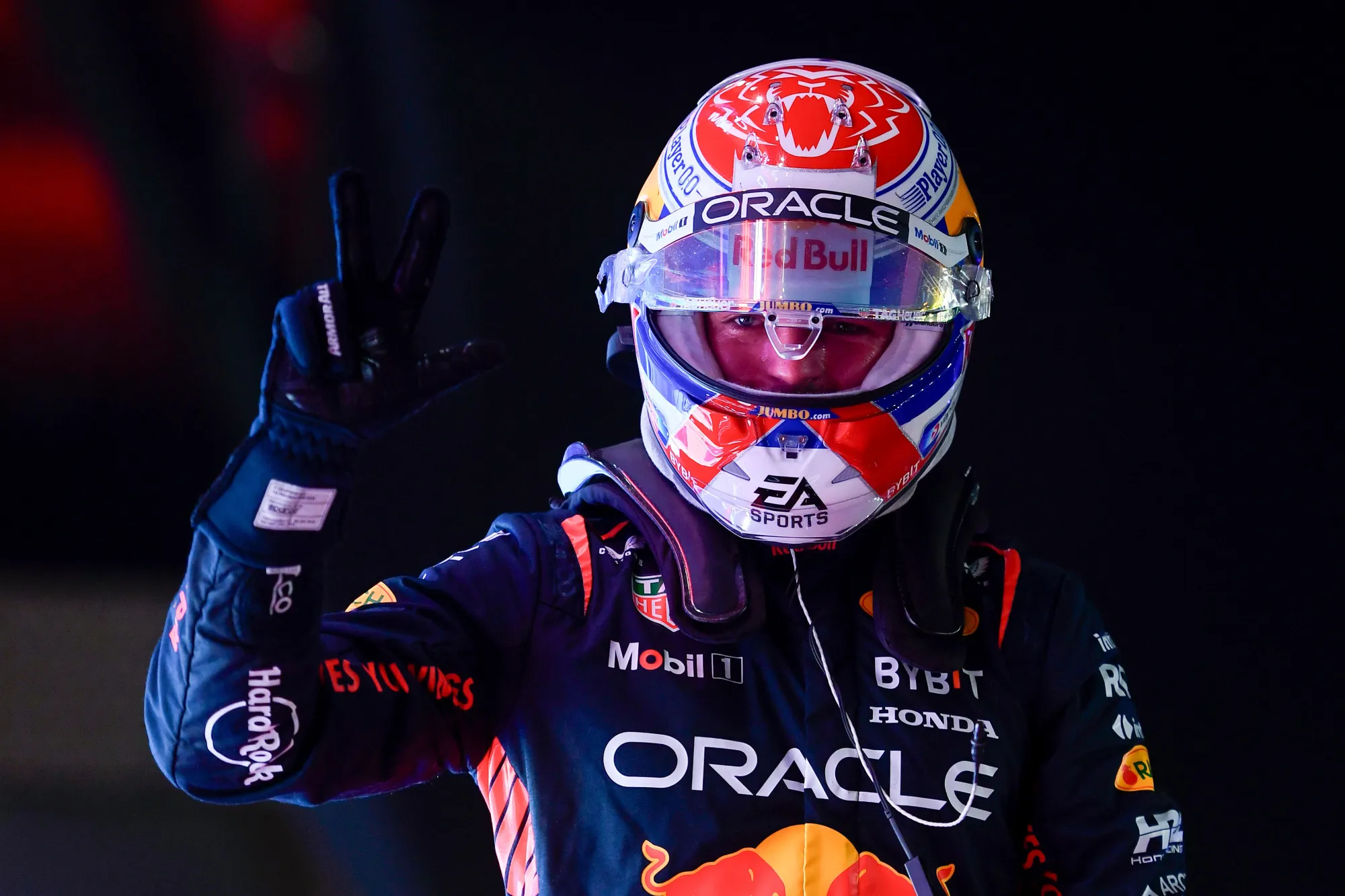 Max Verstappen celebrated his third world championship title after the Sprint Race in Qatar