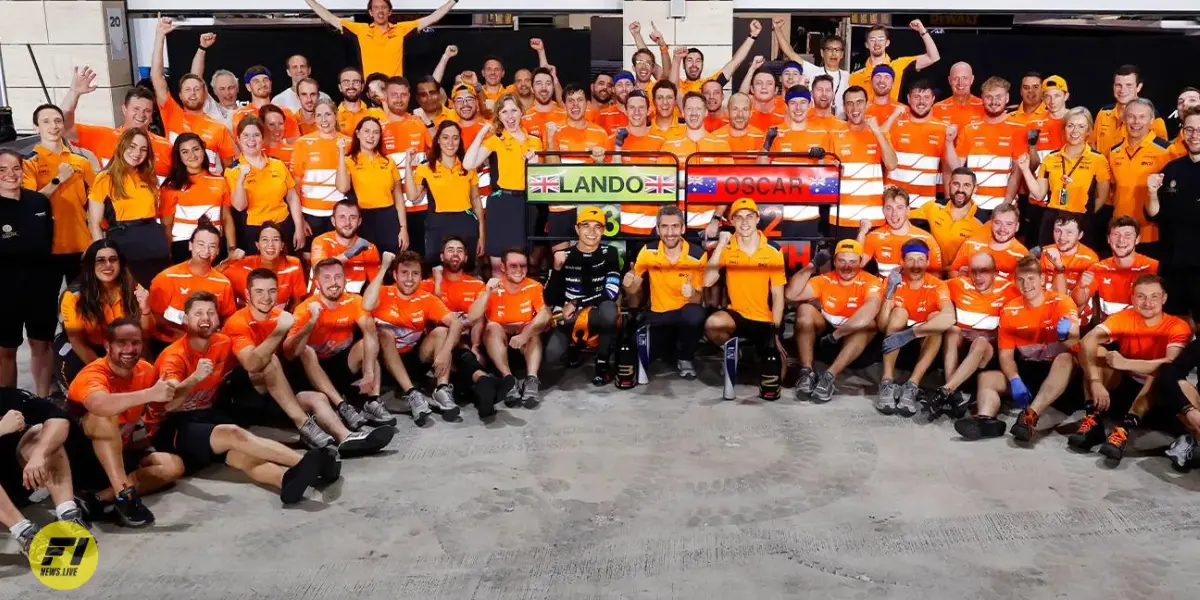 McLaren celebrating a podium finish-Credit: McLaren