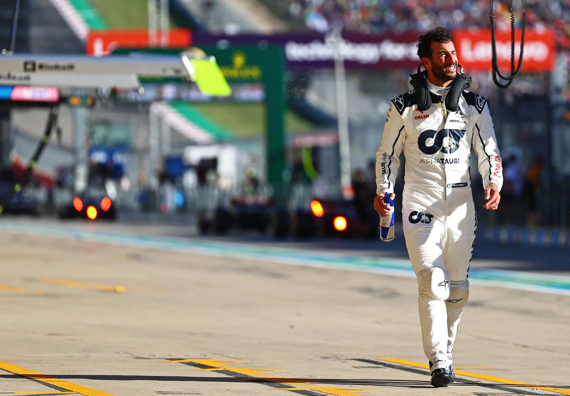 Daniel Ricciardo in Q2 at the 2023 USGP-Red Bull Content Pool