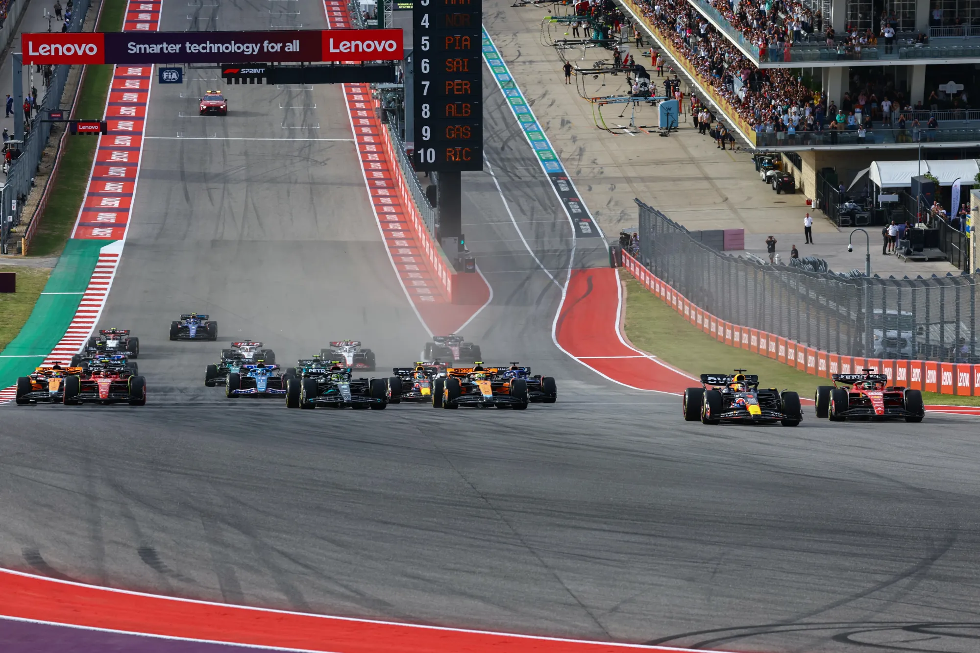 Start of the Sprint at the 2023 USA GP-Red Bull Content Pool