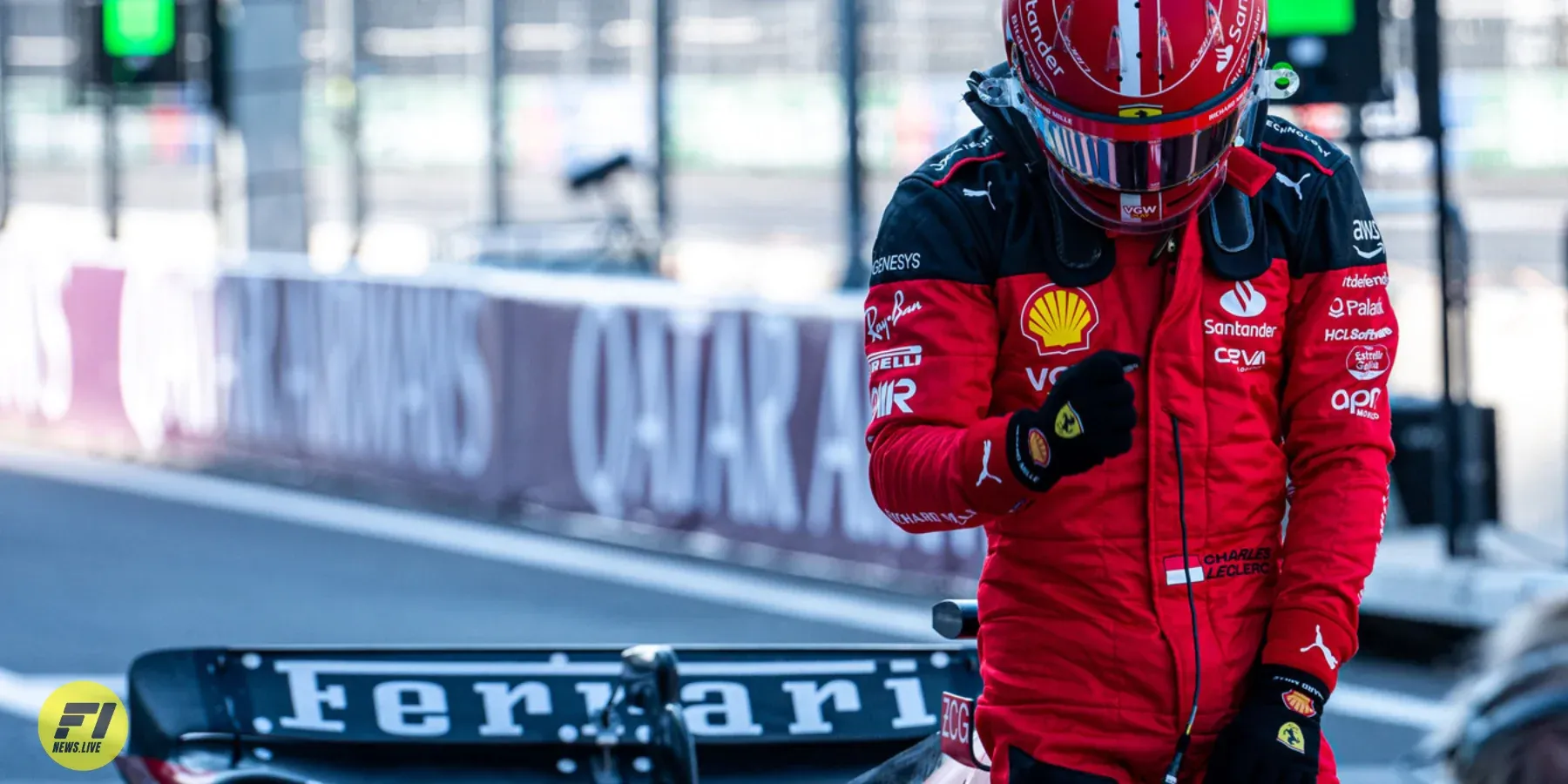 Charles Leclerc at the 2023 Mexico Grand Prix-Ferrari