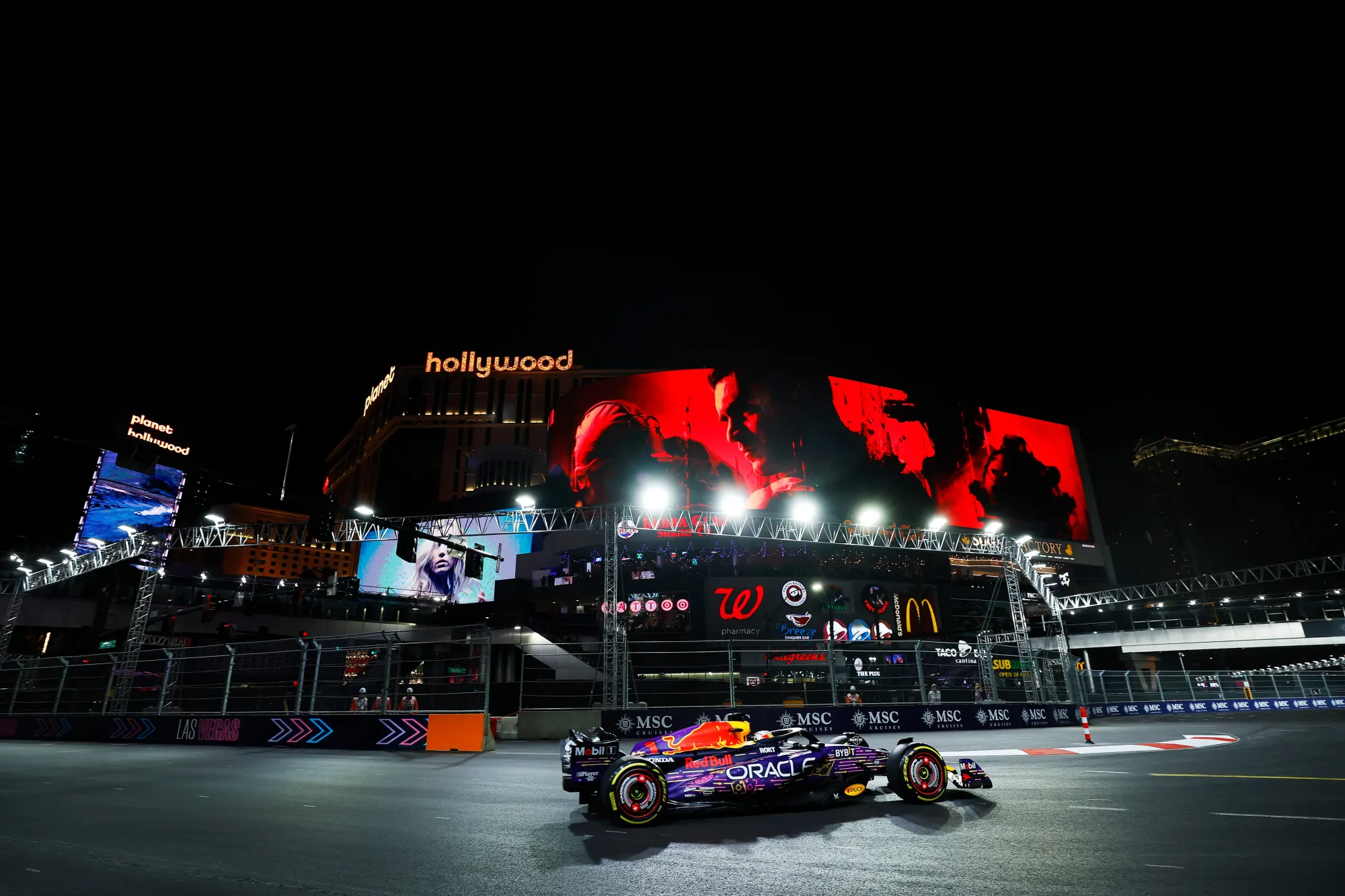 Max Verstappen at the 2023 Las Vegas GP Qualifying-Red Bull Content Pool